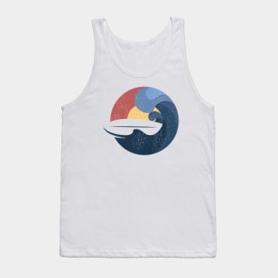 Surfboard sunset Tank Top